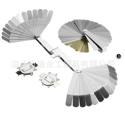 SKU456635[4件套塞尺秀丽7]双弯头塞尺火花塞量规铜塞尺36片