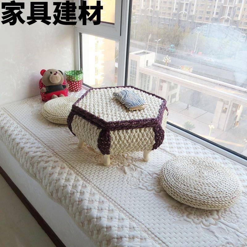 ShJ创意藤编飘窗桌子榻榻米茶几创意地台矮桌藤艺小炕桌炕几收纳