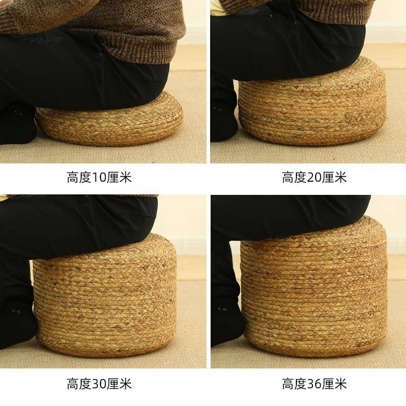 GZ6M藤编蒲团人地上懒坐垫榻榻米垫地垫阳台地毯墩飘窗打坐F76896