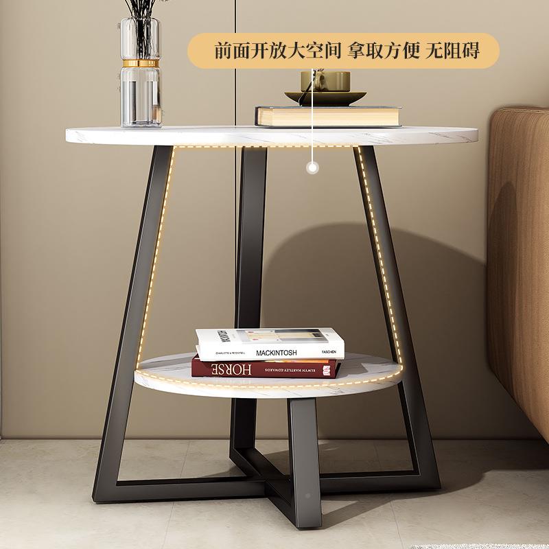 小无品牌/圆桌可移沙发边几简动约现卧简室易床头桌创意茶几家用