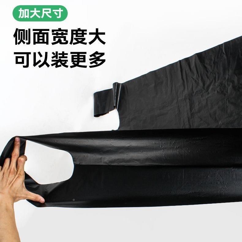 圾酒店宾馆业黑色大垃圾袋商用加厚65提手加特大号用垃袋厨房物家