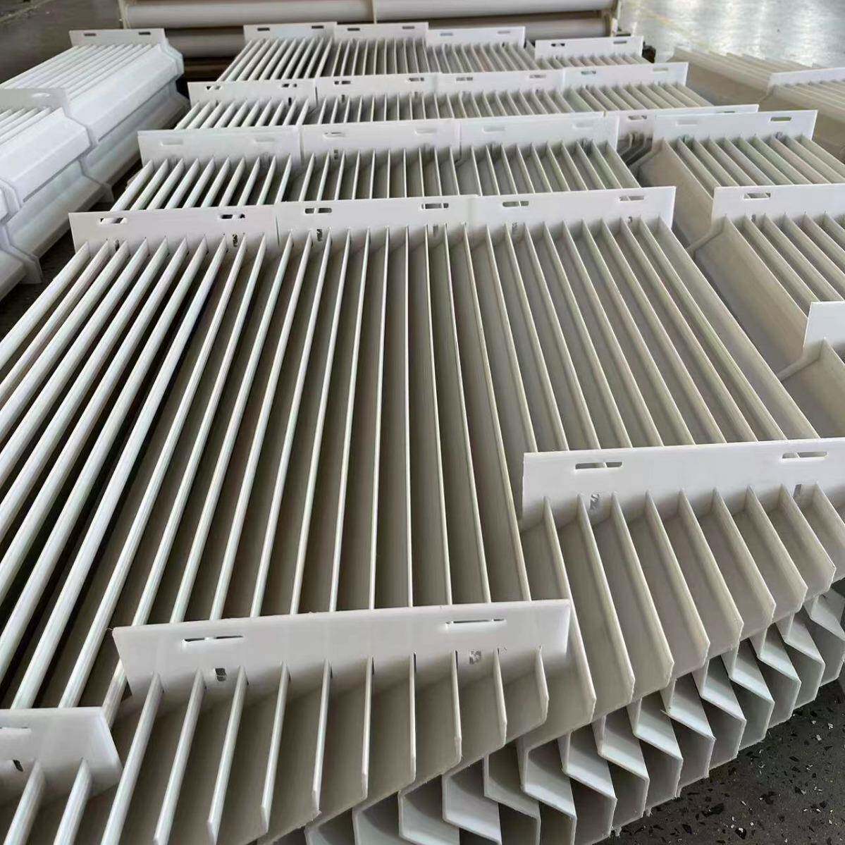脱硫塔聚塔PP除雾器圆烯形方形脱硫除C型雾器丙折流板除雾器