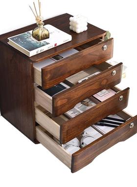 带木桌面实收纳整理fkB/MtPh柜简约容量卧室储物宿舍大置物办公桌