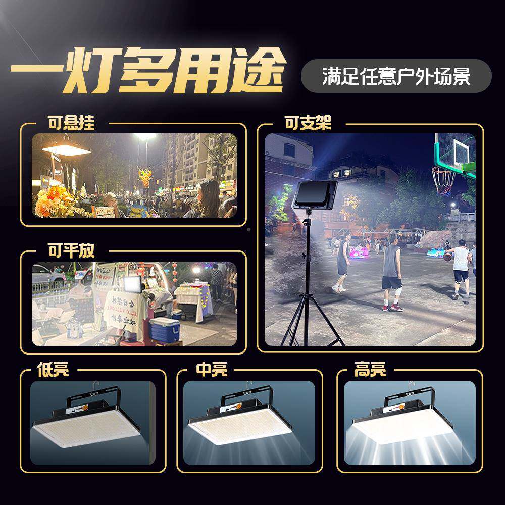 夜摆摊用lMGQd爆亮充市电灯超长续航大容量户外露灯营灯泡照明e灯