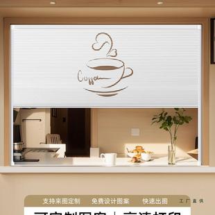 出餐口遮挡挡传菜口帘餐饮外卖窗口板推拉窗饭店风F99JMT87挡帘子