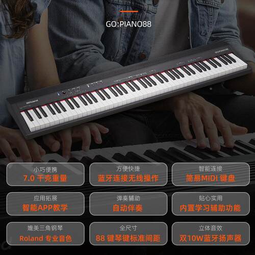 R2796olan钢d8/便GO-88P携式电琴家用8键数码钢琴MIDI连接初学