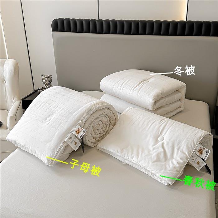 025全2棉纯棉60提花大豆纤维被子春秋被无品牌/被二合一拉冬链s子