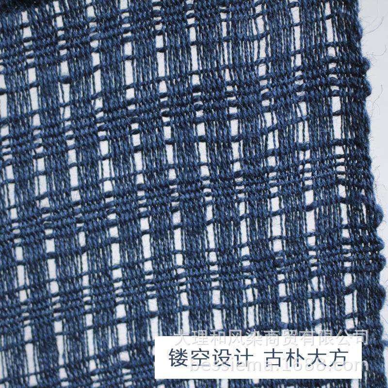云南手工麻植物染汉镂蓝空壁挂厂竹子挂件墙壁装饰家居QHZ挂件家