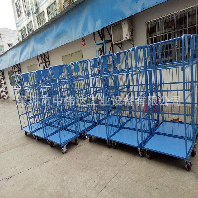 车厂家UGE现货直销动折叠物流台车仓库移笼物流分拣快递物流笼车