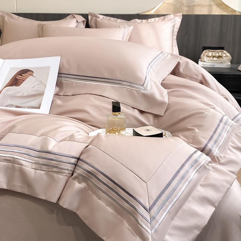 A类10件0支长绒棉全棉LKI四套套母婴级纯棉被床笠轻奢酒店床上用