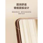 ?台式 桌学面木质化妆镜生号宿梳舍随身大妆镜家用女卧室DIU梳妆台