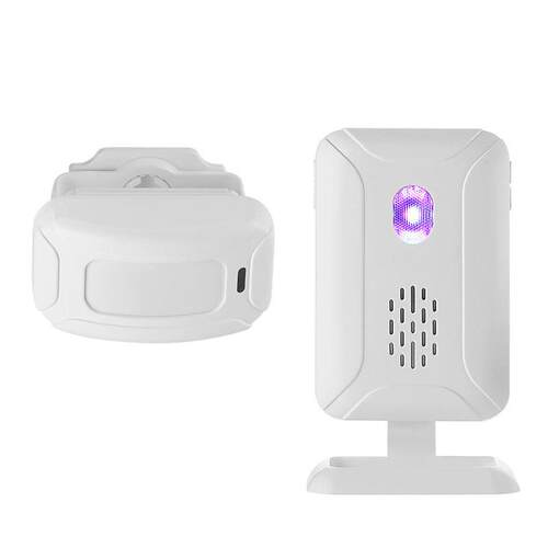响无外感应分体迎宾器家用超市欢迎光临aSF20Rl红arm感应门铃线铃