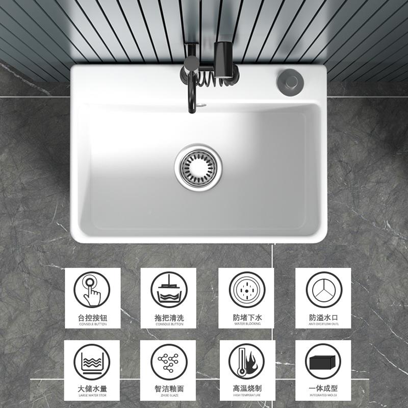 大号拖把池台QAT带洗腿小号卫池生间拖阳布高脚落地式陶瓷家用墩