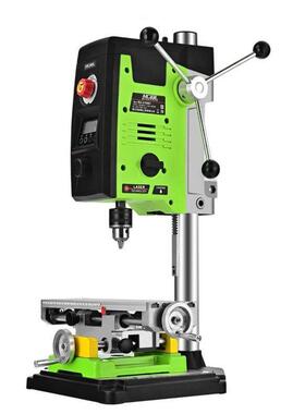 数高精度功台钻小型家用2转ILG显20v工业级钻床铣床微型台多能钻