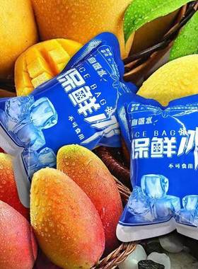 厂家冰袋递专用水果藏冷保鲜商凝胶生鲜快无纺布自吸水GEJ冰用袋