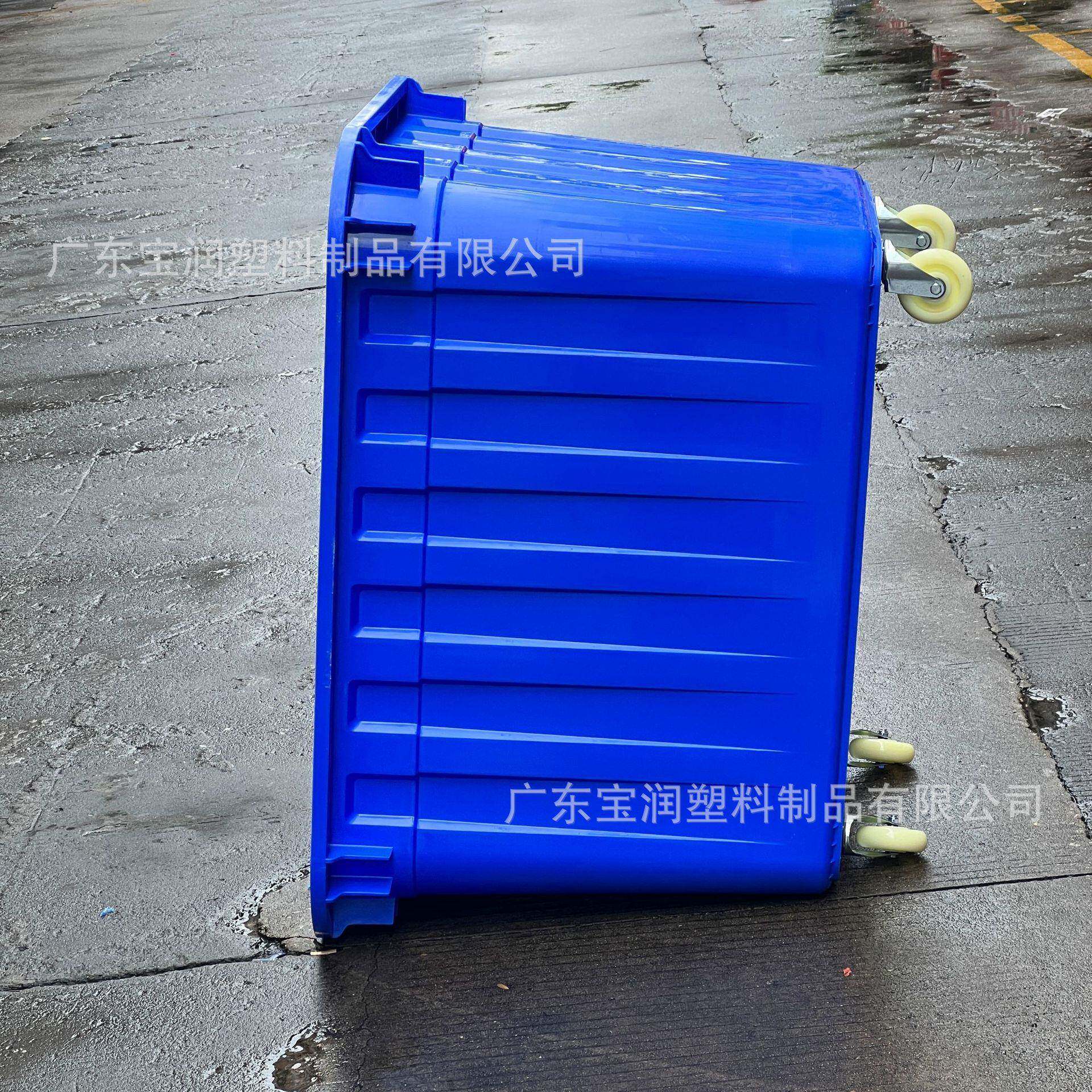 VTI盖加厚服服装厂周转筐60收0L超大车间纳箱带胶框塑料水箱带轮