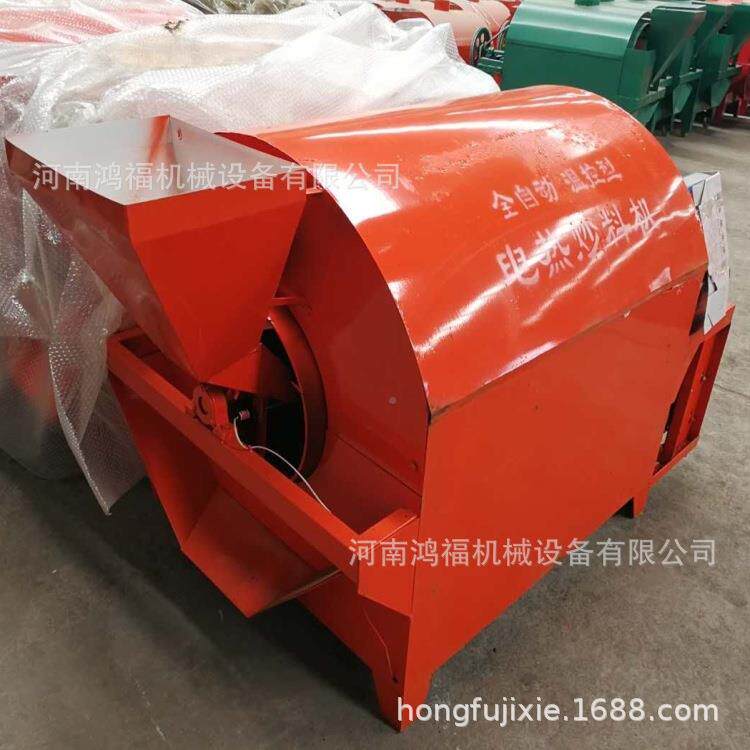 芝无品牌/麻籽瓜烘干炒茶料机子动花生自动翻炒炒货机自控温炒籽