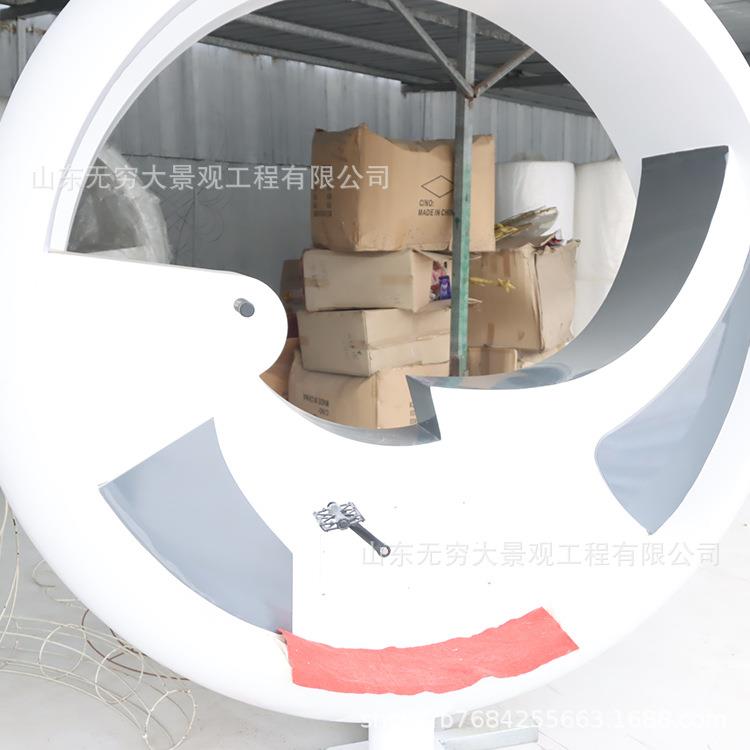 厂制作无动力水车不锈钢工脚广踏发电zjo0331-喷泉社区场摆件