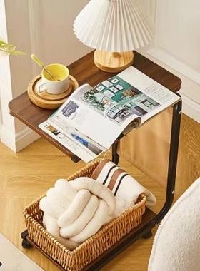 脑沙发边桌边可几移cp#51722小茶几简约迷你边柜轮角几方几电桌茶