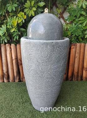 室内TIV现室外庭院喷花园装饰摆工件庭院泉摆件艺品代简约创意流