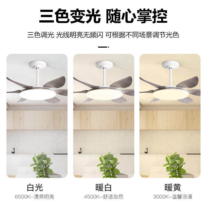 尺寸仿木纹风扇餐灯47-FXB66厅厅商场大吊扇灯现大代简约电客风扇