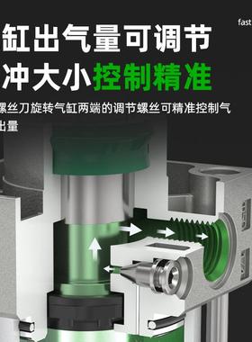 准SCJ可调气缸行程标小型气动大推力2/4DIA0/0/6/005/1-25配件大