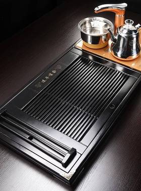 台茶盘厂家直销SC040茶具套一装四合精品实木柯有木茶年年余马到