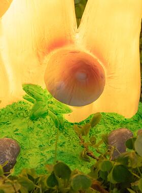 LHV组合蘑菇灯树园led发光草坪景观灯玻璃钢动物脂庭灯院公景区