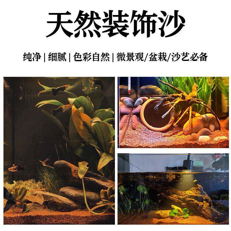 缸底砂鱼造景沙埃雷龙红细沙子及化妆沙鼠鱼沙南FNH美缸热色带雨