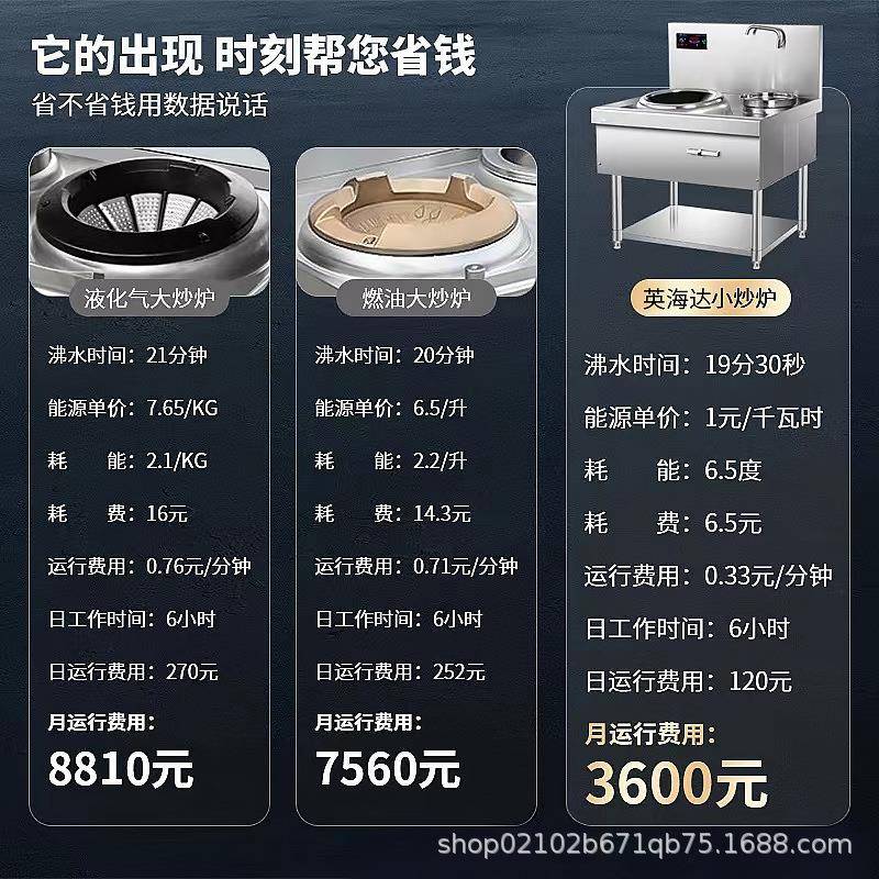 商用电w磁炉5大功率双头凹面猛火灶1k电磁灶酒无品牌/店炒厨房爆