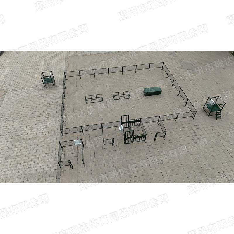 模拟监区组合式模拟勤务训练场便携式全钢网监区户外健身器材