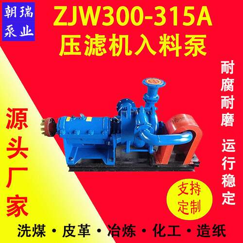 ZJW300-315A洗煤厂给料入料泵铬合金卧式加压杂质入料泵