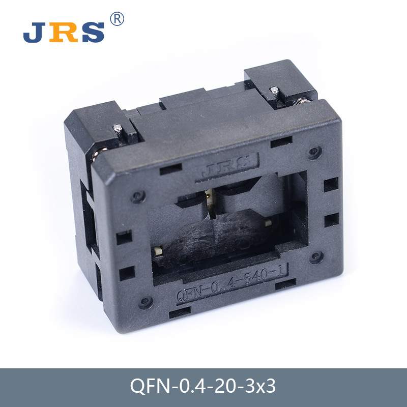 JRS QFN20 0.4mm测试座烧录座老化座 IC socket编程座 3*3mm