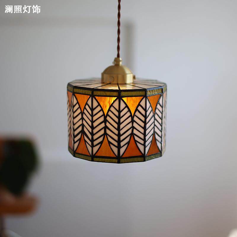 森林中的叶子日式创意玻璃吊灯复古床头玄关吧台过道餐厅阳台灯具,自行车/骑行装备/零配件,更多零件/配件,淘宝优惠券,粉丝福利购,淘宝优惠卷
