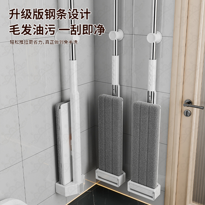 美力高平板拖把免手洗 超细纤维拖布家用懒人 厨房瓷砖地板清洁