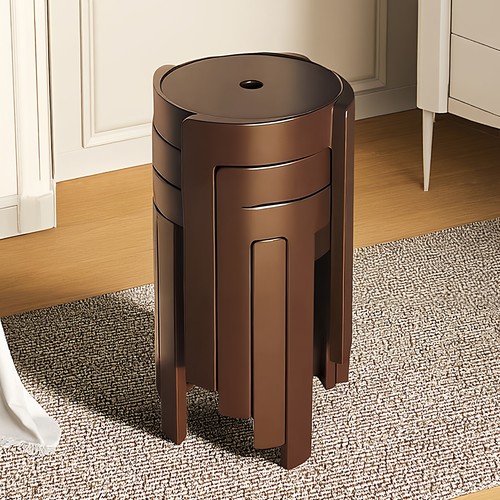 加厚塑料凳子高端家用结实耐用客厅可叠放大人结实餐桌备用高板凳