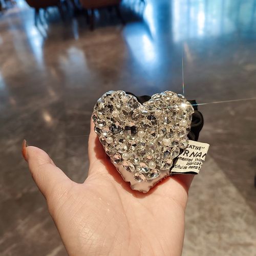 头绳女成人精致爱心镶钻扎头发耐用皮筋高弹力气质发绳高级感发圈