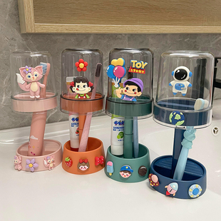 卡通沥水牙刷杯男女孩倒放漱口杯儿童洗J漱杯刷牙牙缸学生宿舍收