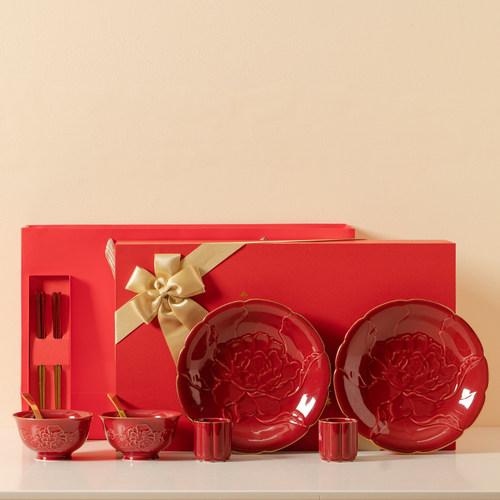 新婚礼物送新人结婚碗筷餐具陪嫁套装送新娘乔迁新居订婚闺蜜礼品