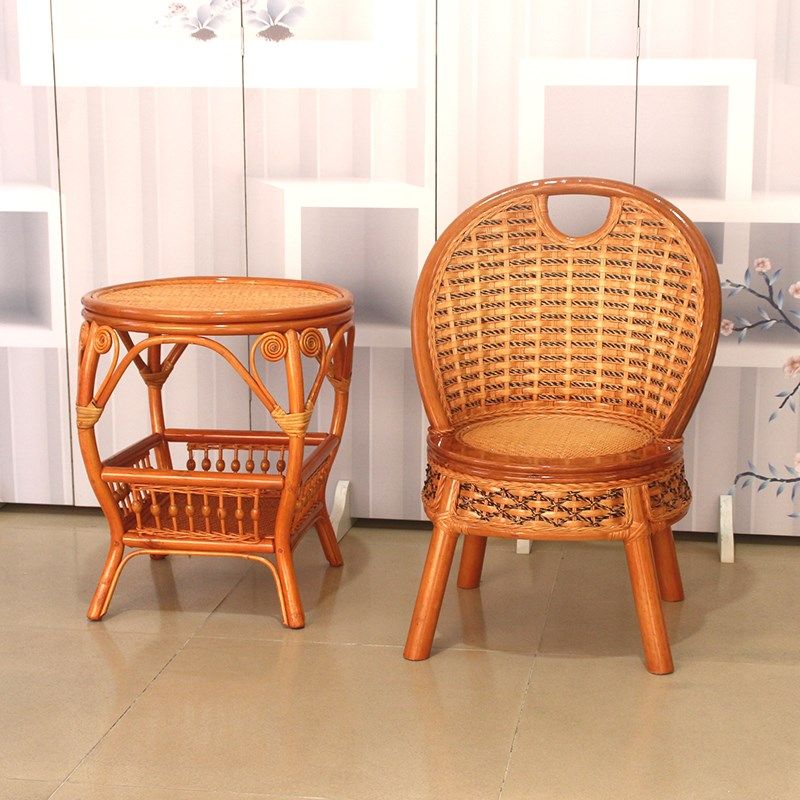 真藤椅茶几三件套手工编织椅子家用休闲桌椅阳台茶室椅靠背小椅子,住宅家具,阳台椅,淘宝优惠券,粉丝福利购,淘宝优惠卷