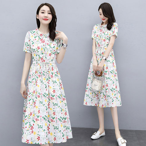 孕妇装夏2025年新款中长款花裙子孕晚期高级感网红孕妇连衣裙夏季