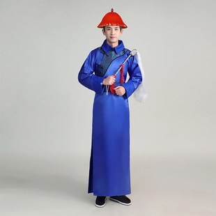 清朝太监服装宫廷总管太医公公侍卫官服古装男戏服年会舞台演出服