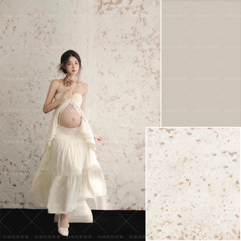 侘寂风斑驳水泥墙背景纸破旧墙面影棚商拍孕妇仿墙面婚纱背景纸