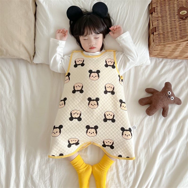 婴儿无袖纱布睡袋宝宝背心式防踢被儿童连体马甲护肚保暖薄棉夏季,婴童用品,睡袋/防踢被,淘宝优惠券,粉丝福利购,淘宝优惠卷