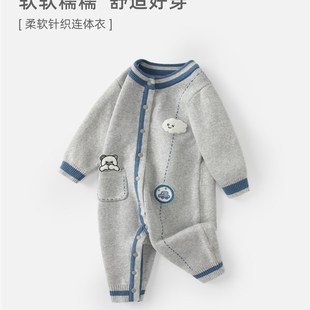 采购产品婴儿衣服,秋天衣服,婴儿男孩的针织连体衣服,秋天毛衣,满
