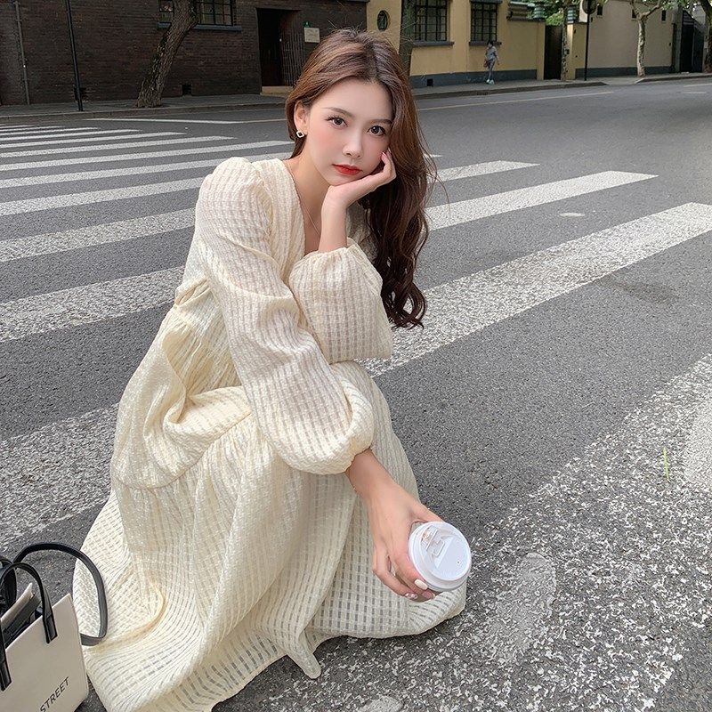 孕妇装春装时尚辣妈气质长袖连衣裙2025新款孕妇裙春季怀孕裙子春