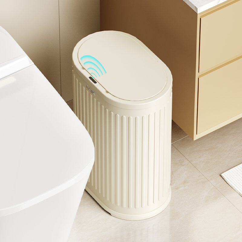 智能感应式垃圾桶家用轻奢高档客厅厨房厕所全自动卫生桶2024新款