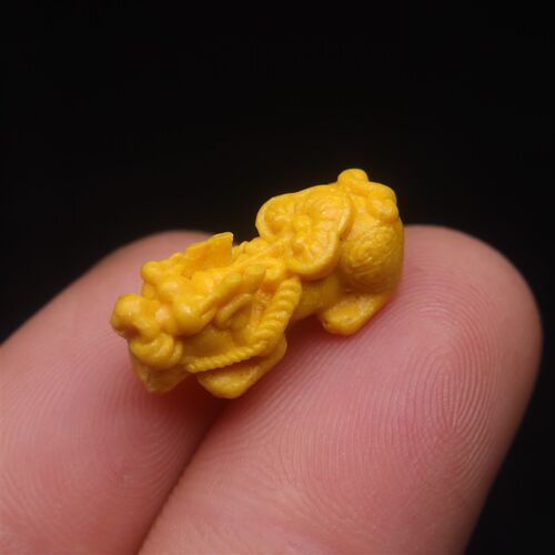 天然原矿雄黄晶体砂招财貔貅瑞兽吊坠背云手链串朱砂diy饰品配件