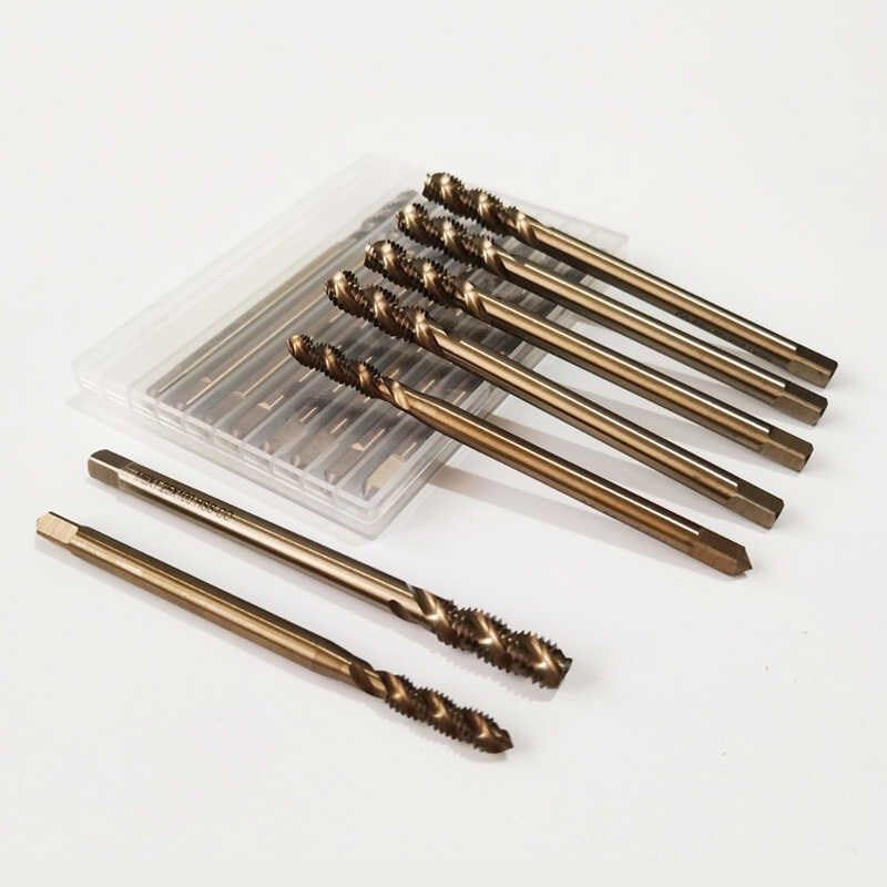 含钴先端螺尖加长丝锥螺旋特长丝攻不锈钢专用M2 3 4 5 6 8 10 12,五金/工具,机用丝锥,淘宝优惠券,粉丝福利购,淘宝优惠卷