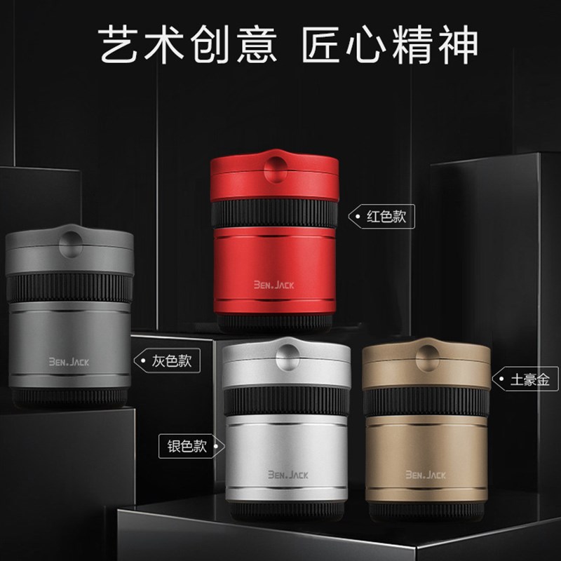 汽车用品烟灰缸带盖个性创意 通用多功能实用车载简约磨砂烟灰缸